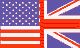 American & British flag
