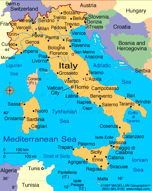 italy map. Map: Maps.com - quot;searchquot; for