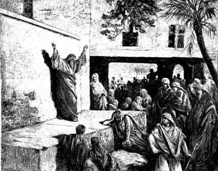 Micah exhorting the Israelites to repentance - Gustav Doré